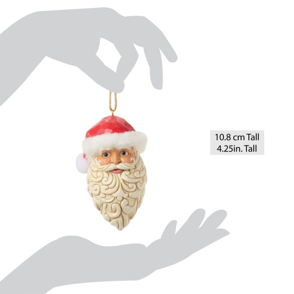 CABEZA DE PAPÁ NOEL VINTAGE - JIM SHORE HEARTWOOD CREEK