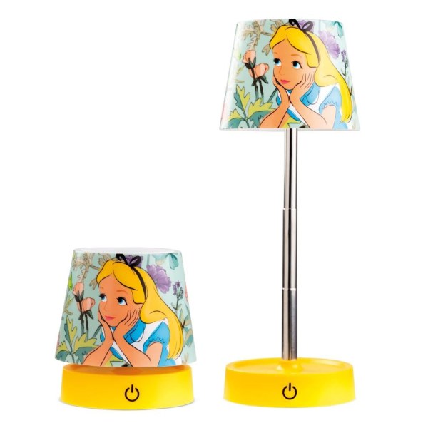 ALICIA EN EL PAÍS DE LAS MARAVILLAS - Lámpara de Escritorio LED Recargable - 11cm