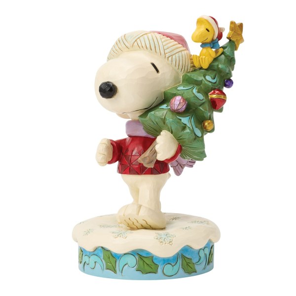 SNOOPY Y WOODSTOCK CON ÁRBOL