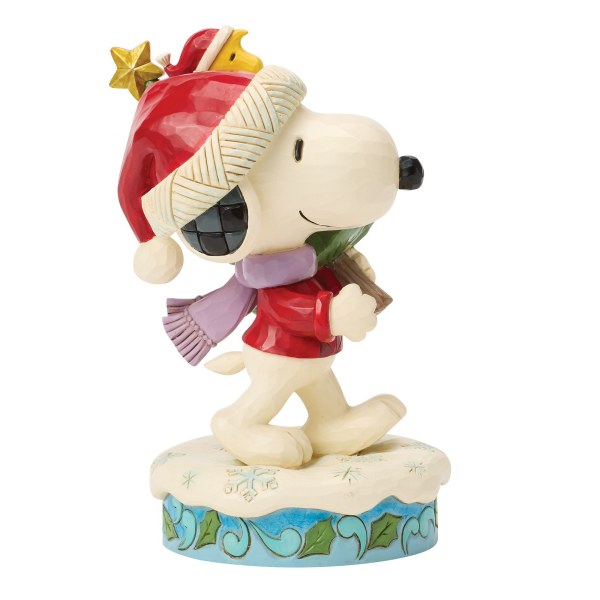 SNOOPY Y WOODSTOCK CON ÁRBOL