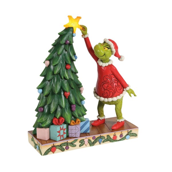 GRINCH TIRANDO LA ESTRELLA DEL ÁRBOL NAVIDEÑO LED