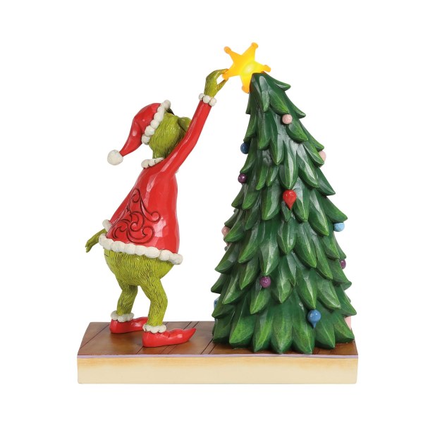 GRINCH TIRANDO LA ESTRELLA DEL ÁRBOL NAVIDEÑO LED