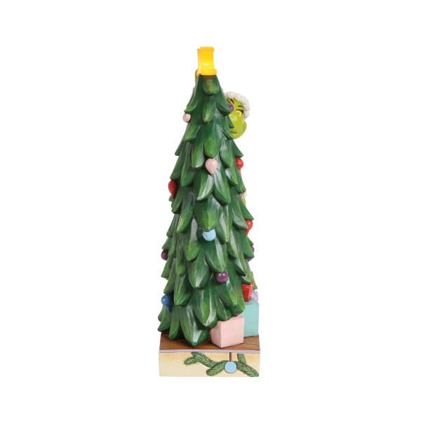 GRINCH TIRANDO LA ESTRELLA DEL ÁRBOL NAVIDEÑO LED