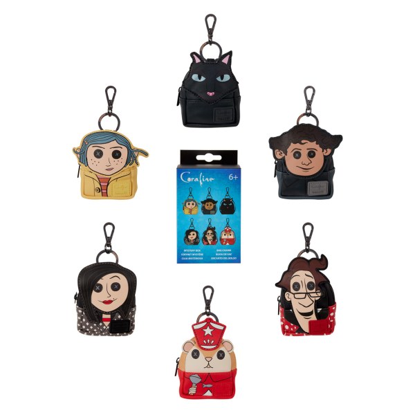 Llavero Mini Mochila Misteriosa - Loungefly Coraline