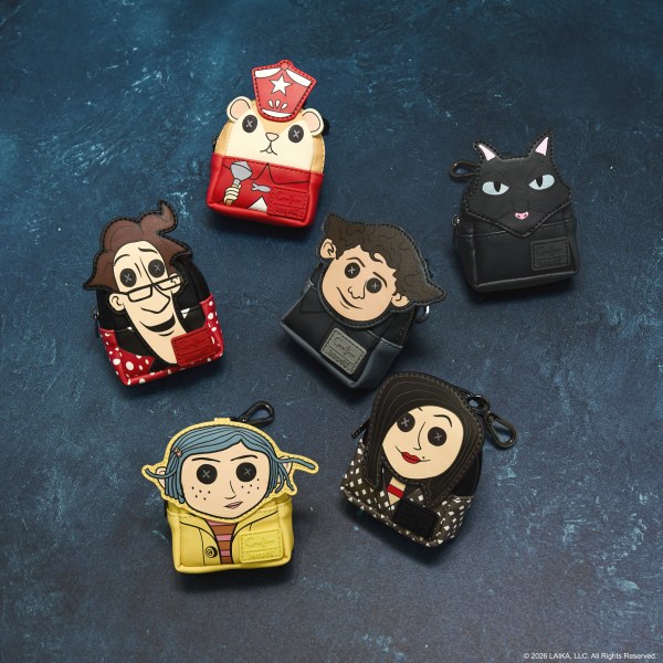 Llavero Mini Mochila Misteriosa - Loungefly Coraline