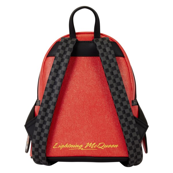 Mini Mochila Luminosa Metalizada Lightning McQueen - Disney Pixar Loungefly Cars 20 Aniversario