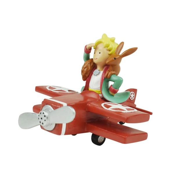 FIGURITA EL PEQUEÑO PRÍNCIPE AVIÓN ZORRO (CAJA VENTANA)