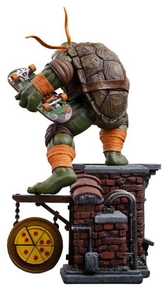 Estatua Tortugas Ninja 1/10 Art Scale Michelangelo Unleashed 24 cm