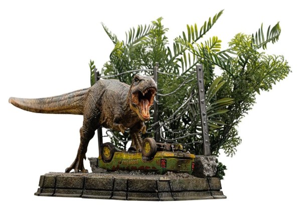 Estatuilla Jurassic Park Icons T-Rex Breakout Set A 17 cm