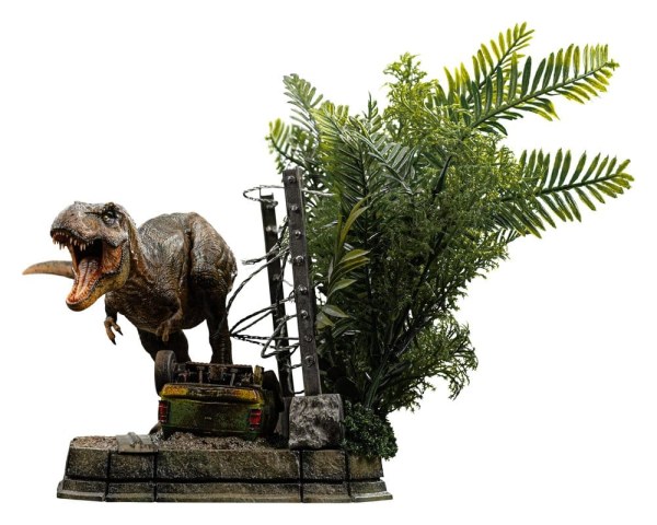 Estatuilla Jurassic Park Icons T-Rex Breakout Set A 17 cm