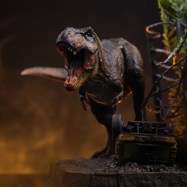 Estatuilla Jurassic Park Icons T-Rex Breakout Set A 17 cm