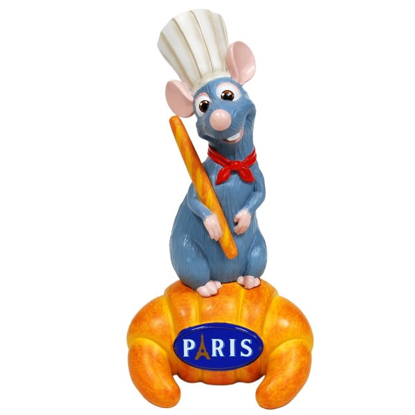 FIGURA DE RESINA REMY EN CROISSANT - DISNEY RATATOUILLE
