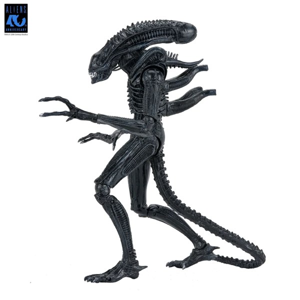 ALIENS - FIGURA DE ACCIÓN A ESCALA 7" - XENOMORFO GUERRERO SUPREMO 40 ANIVERSARIO (NEGRO)