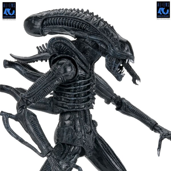 ALIENS - FIGURA DE ACCIÓN A ESCALA 7" - XENOMORFO GUERRERO SUPREMO 40 ANIVERSARIO (NEGRO)