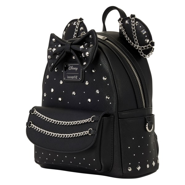Mini mochila Minnie Mouse con tachuelas y cadenas - Disney Loungefly