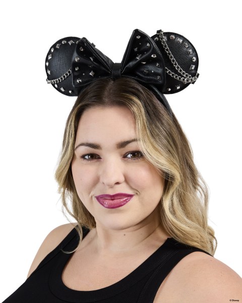 Diadema Orejas Minnie Mouse con Tachuelas y Cadenas - Disney Loungefly