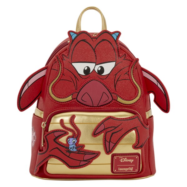 Mini Mochila Purpurina Cosplay Mushu - Disney Loungefly Mulan