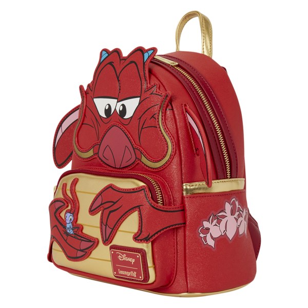 Mini Mochila Purpurina Cosplay Mushu - Disney Loungefly Mulan