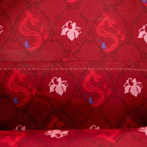 Mini Mochila Purpurina Cosplay Mushu - Disney Loungefly Mulan