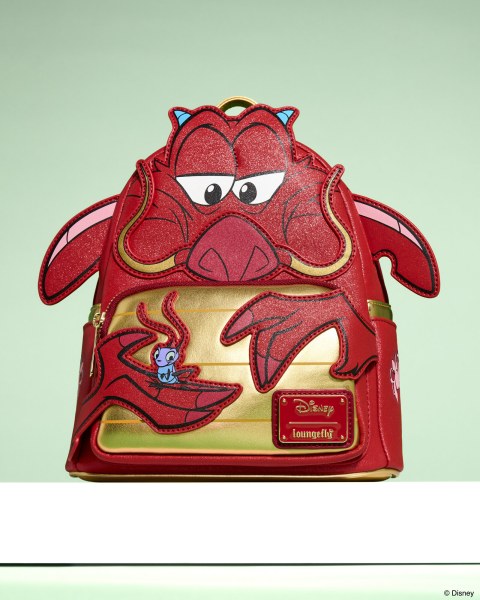 Mini Mochila Purpurina Cosplay Mushu - Disney Loungefly Mulan