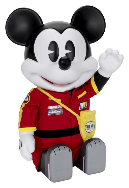 Vinilo Hucha SYAKING-BANG!! Figurina Funcional Auto de Carreras Mickey 48 cm - Disney Mickey and Friends