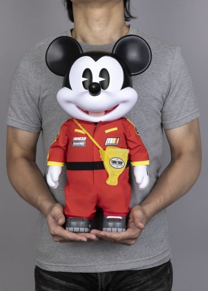 Vinilo Hucha SYAKING-BANG!! Figurina Funcional Auto de Carreras Mickey 48 cm - Disney Mickey and Friends