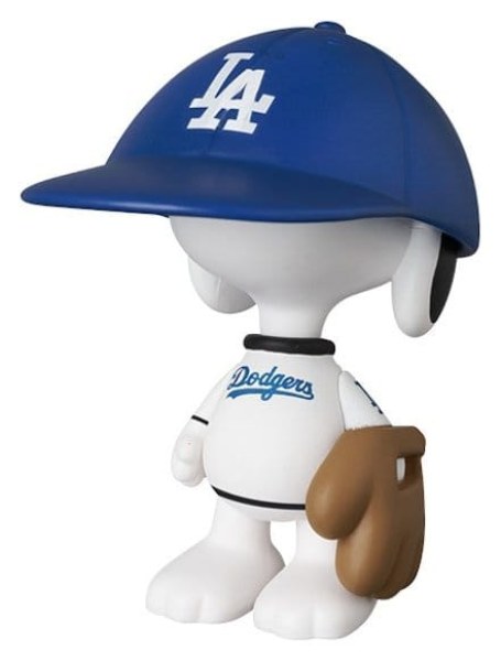 Figura PVC UDF Los Angeles Dodgers Snoopy 7 cm - MLB × Peanuts