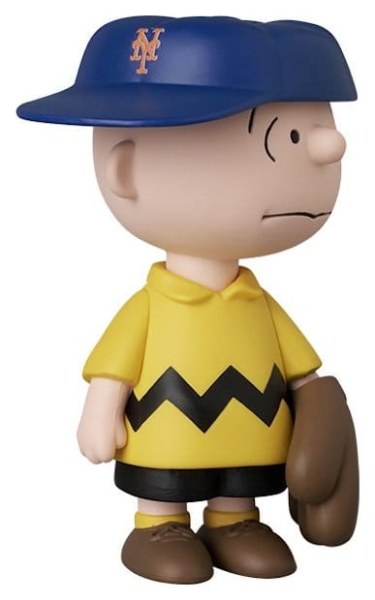Figura PVC UDF Charlie Brown de los New York Mets 9 cm - MLB × Peanuts
