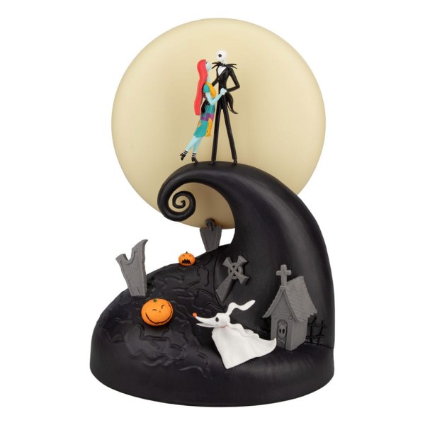 La Pesadilla Antes de Navidad Mr. Jack lámpara diorama Jack & Sally