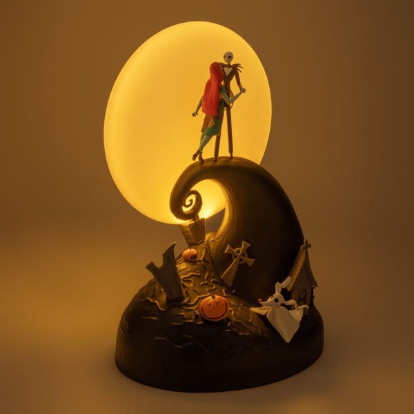 La Pesadilla Antes de Navidad Mr. Jack lámpara diorama Jack & Sally