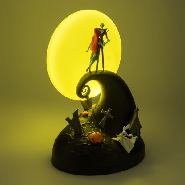 La Pesadilla Antes de Navidad Mr. Jack lámpara diorama Jack & Sally