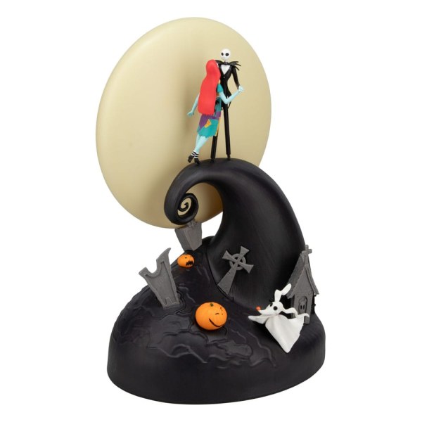 La Pesadilla Antes de Navidad Mr. Jack lámpara diorama Jack & Sally