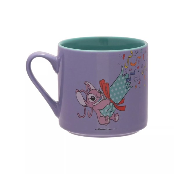 Set de 2 Tazas Coloridas Stitch & Angel Felices Fiestas - Disney