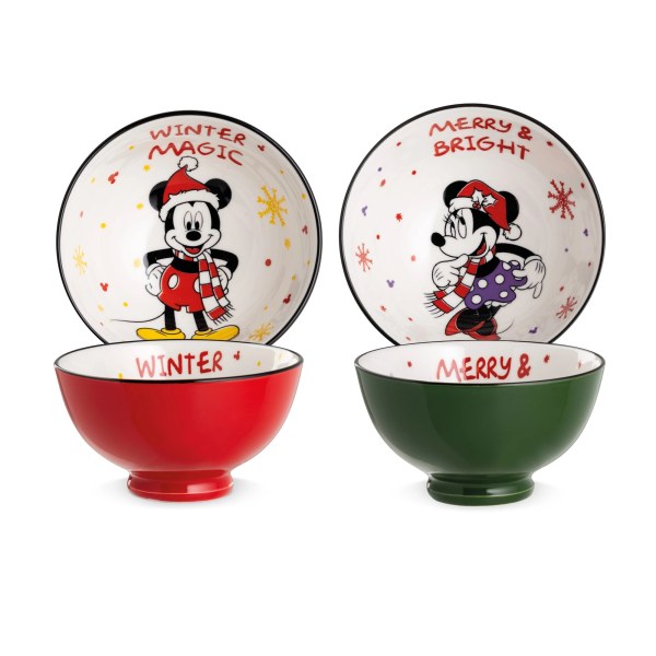 Conjunto de 2 cuencos 300ml Mickey & Minnie mágico de invierno - Disney
