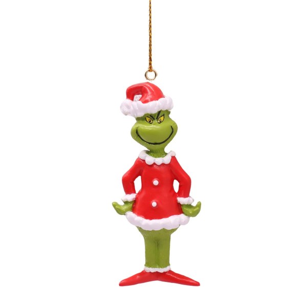 Ornamento 3D The Grinch en Atuendo Navideño