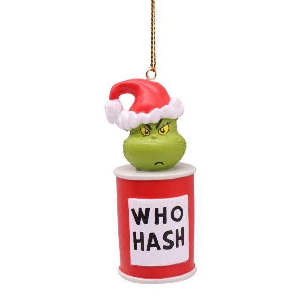 Adorno 3D The Grinch - Hash de Whoville
