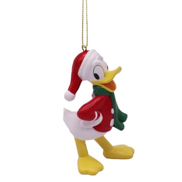 Disney - Adorno 3D Donald con gorro navideño y bufanda de Navidad