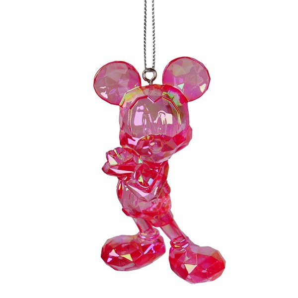 Ornamento 3D Acrílico Mickey D100 Rojo - Disney