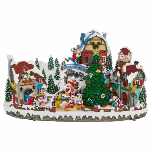 Pueblo navideño animado de Disney con música de 29 cm – Exclusivo de Costco