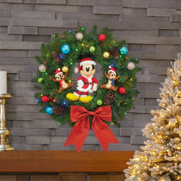 Corona navideña Disney de 55 cm con luces LED – Exclusiva de Costco