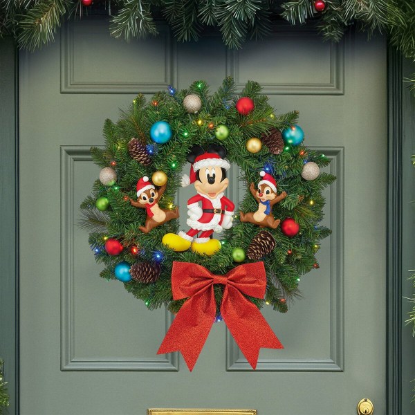 Corona navideña Disney de 55 cm con luces LED – Exclusiva de Costco