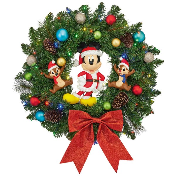 Corona navideña Disney de 55 cm con luces LED – Exclusiva de Costco
