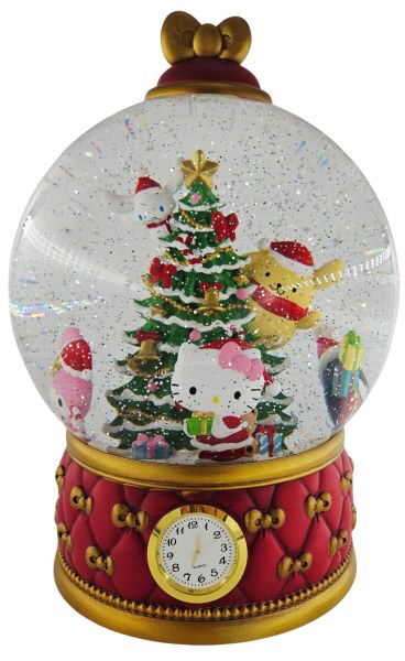 Bola de nieve navideña de Hello Kitty con purpurina y luces LED 31 cm – Exclusiva de Costco