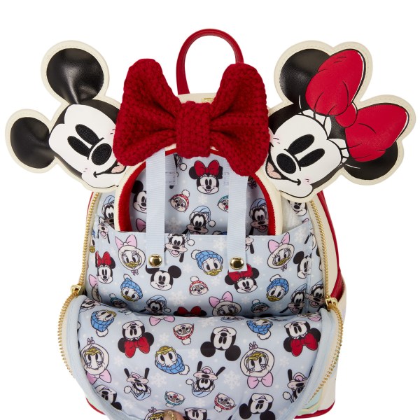 Mini mochila con soporte para diadema Mickey & Friends patinando sobre hielo - Disney Loungefly