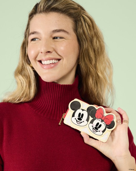 Monedero y tarjetero navideño Mickey & Friends - Disney Loungefly