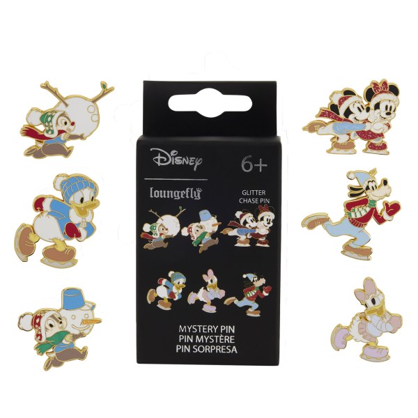 Pin Caja Misteriosa Mickey y Amigos Actividades de Invierno - Disney Loungefly