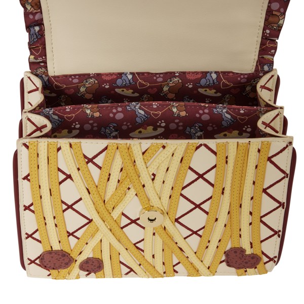 Bolso bandolera Dama y Vagabundo Spaghetti Dinner Charm - Disney Loungefly