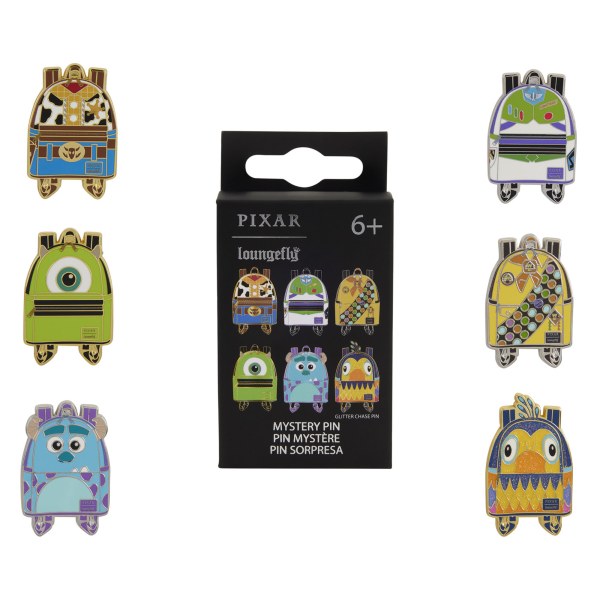 Pin misteriosa mini mochila personajes Pixar - Disney-Pixar Loungefly