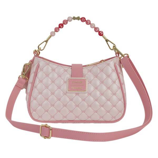 Bolso bandolera acolchado de Hello Kitty con asa de cuentas y colgante - Loungefly Sanrio