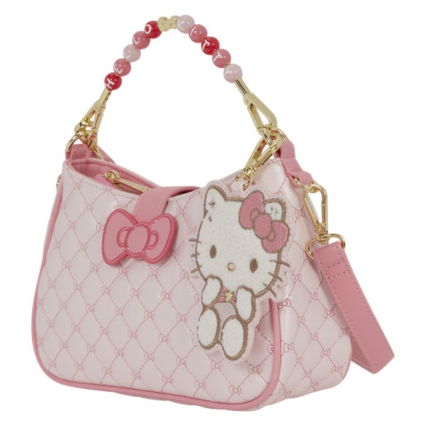 Bolso bandolera acolchado de Hello Kitty con asa de cuentas y colgante - Loungefly Sanrio